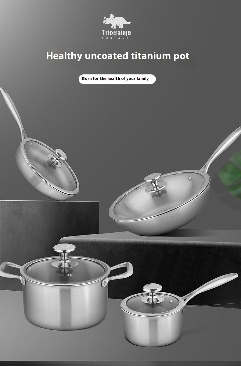 4 Piece Stainless Steel Pots and Pans Set